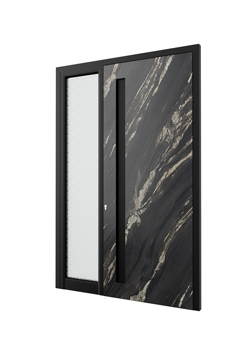 Big & Small - Fiandre - Nero Damascato - Concealed Handle